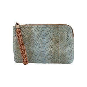 NWT - NADA SAWAYA - OLIVIA python Wristlet pouch